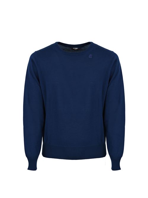 Maglia Sebastien Merino Blu medievale K-WAY | K 6113BW777